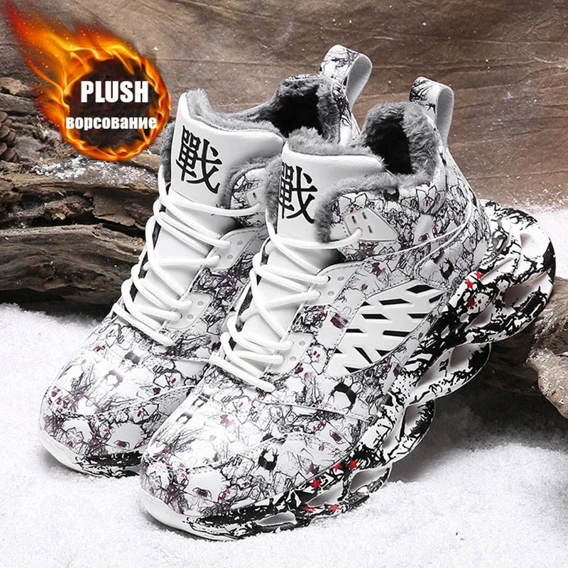 Winter Men Ankle Boots Warm Men's Snow Boots Outdoor Anti-Slip Sneakers Free Shipping Plush Lightweight Casual Shoes Male 2022